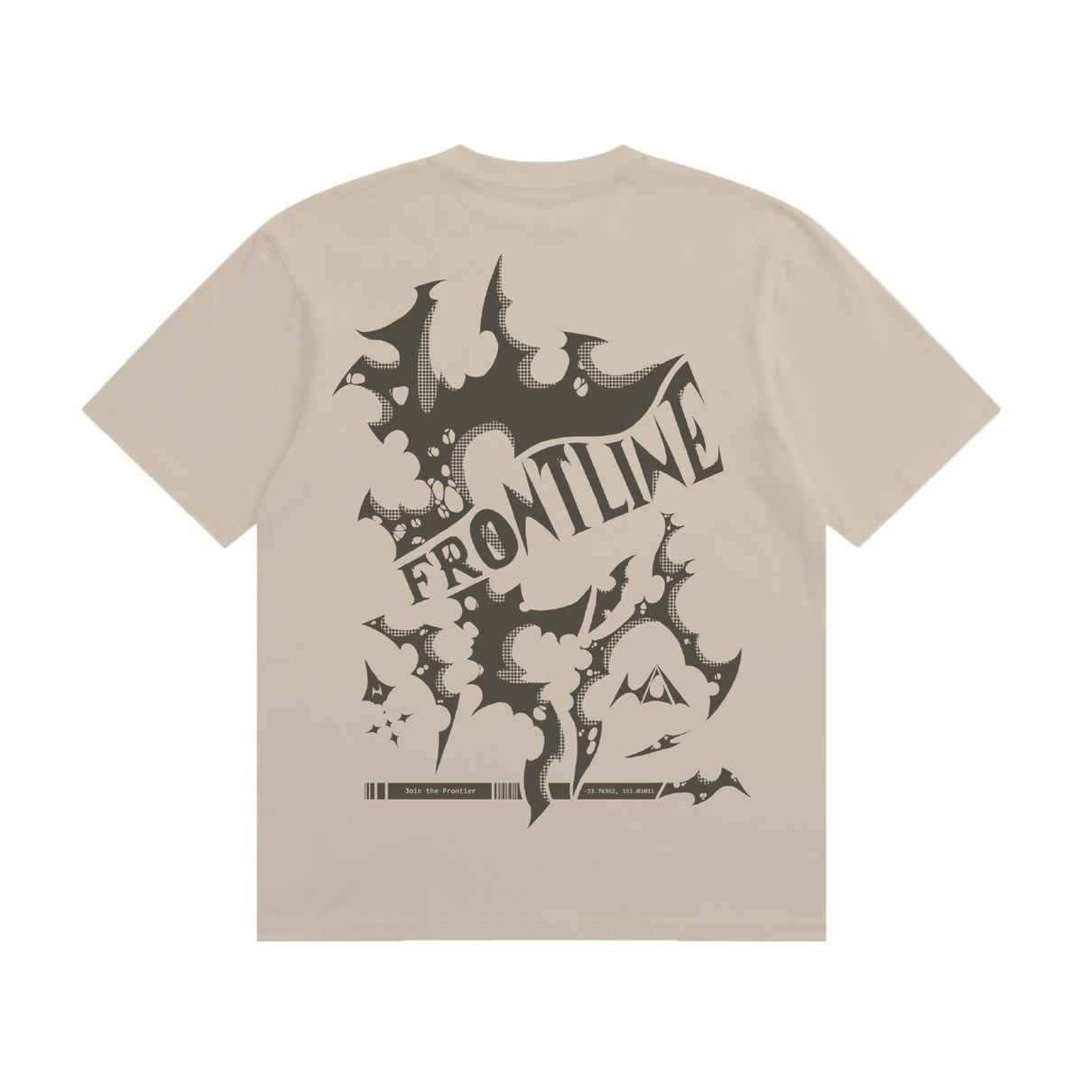 "frontline glitch" - oversized tee